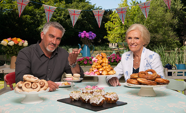 Paul Hollywood and Mary Berry from The Great British Bake Off