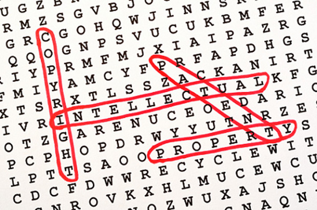 Image of a word search related to Intellectual Property (used under Flicker creative commons licence)