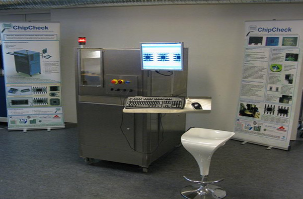 Photograph of a chip check system