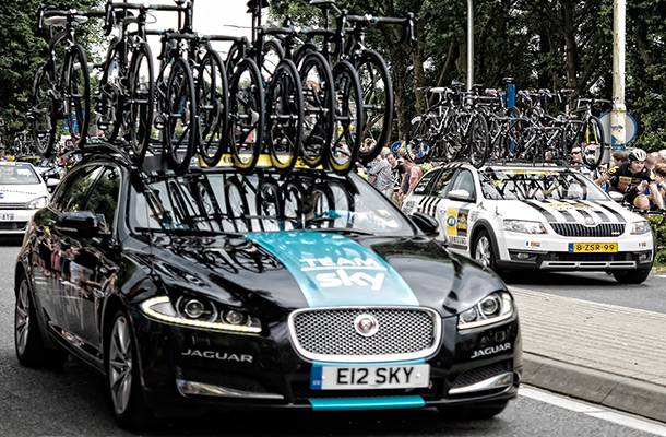 Picture of team sky car