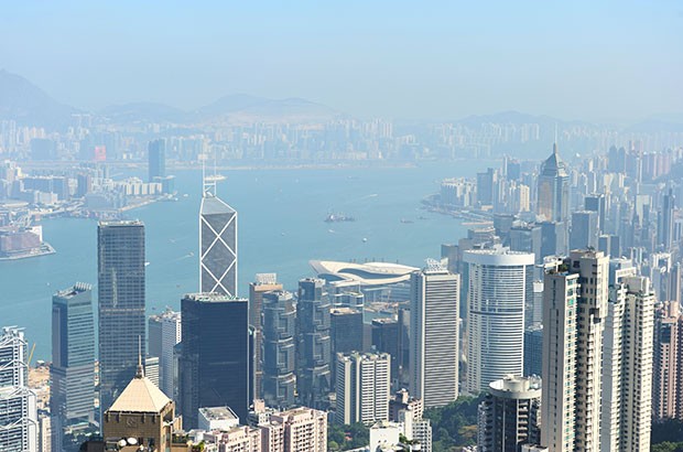Image of Hong Kong skyline.
