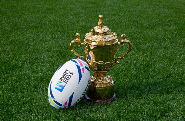 The Rugby World Cup – waiting to be claimed (© Rugby World Cup Limited) 