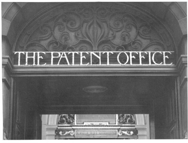 Old Patent Office sign.