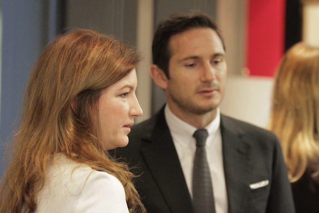 [Image of Karren Brady and Frank Lampard by U.S. Embassy London on Flickr used under Creative Commons.]