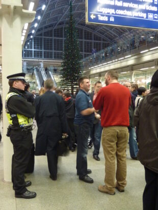 © Bright Bricks - 700,000 LEGO bricks dwarf St Pancras Station.