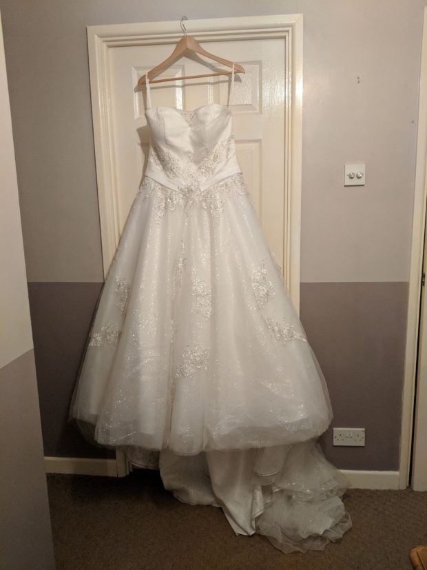 Caitlin's wedding dress