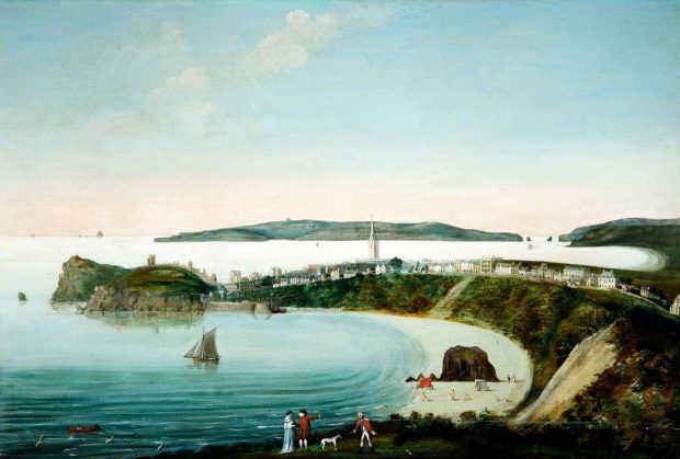 One of the first images of Tenby harbour was painting by William Golding in 1799. 