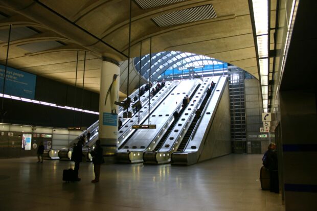 Canary Wharf Underground Station.