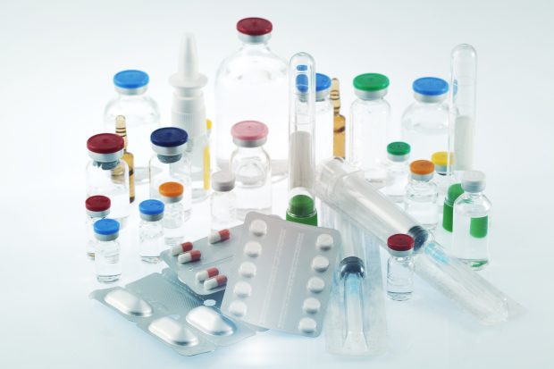 pharmaceutical products including vials and tablets