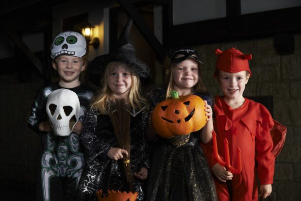 Children in halloween fancy dress - stay safe, tips to avoid counterfeits, buy costumes from legitimate sources