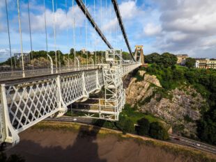 Clifton Suspension Bridge, designed by Brunel and completed in 1864 in Bristol, UK