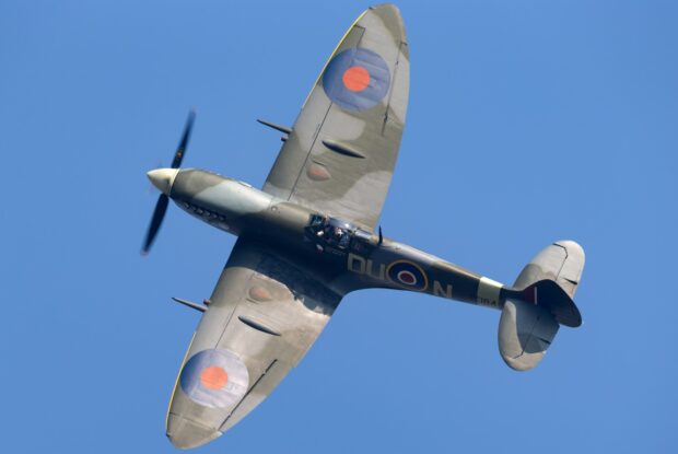 Supermarine Spitfire Mk16e World War II fighter aircraft G-MXVI.
Credit: Ryan - stock.adobe.com
