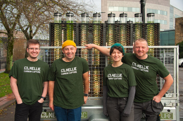 Nellie Technologies team at a Wales Climate Week event. Image credit: Nellie Technologies
