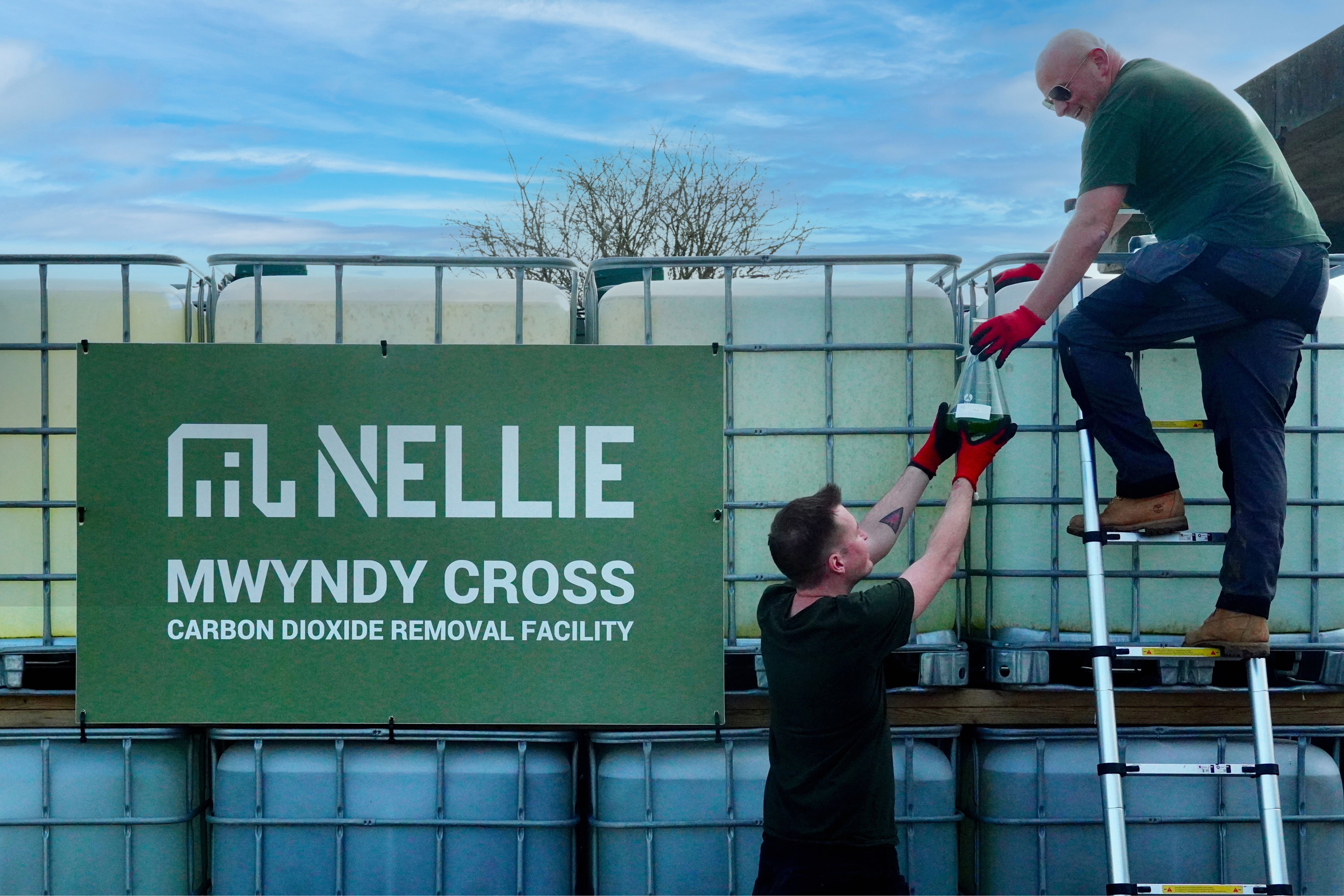 Nellie Team members at their Carbon Removal Pilot Site.