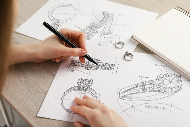 An image of someone designing a ring